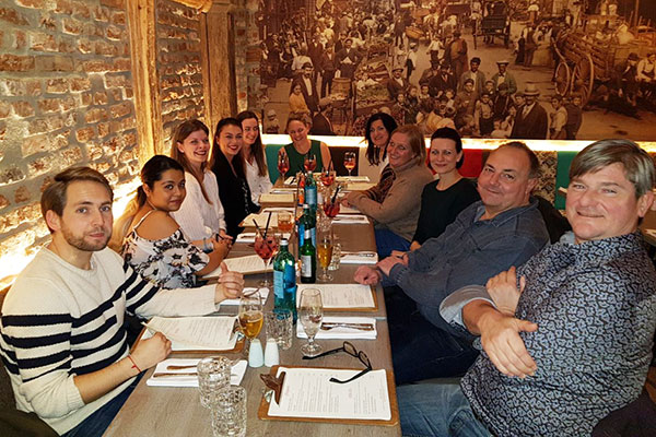 Weihnachtsfeier 2018 mit dem gesamten Team der Praxis Dr. med. Aletta Eberlein Bamberg